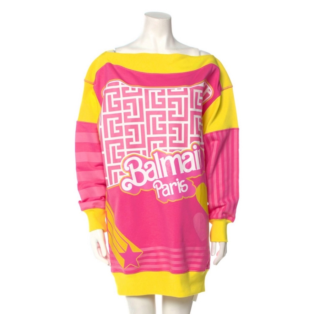 $1,750 Balmain x Barbie Shift Dress. Sold out everywhere